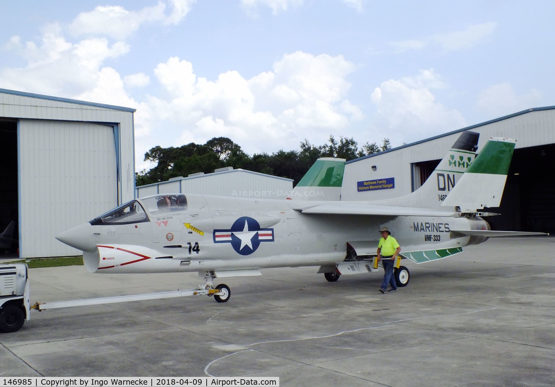 146985, Vought F-8K Crusader C/N 726, Vought F-8K Crusader at the VAC Warbird Museum, Titusville FL