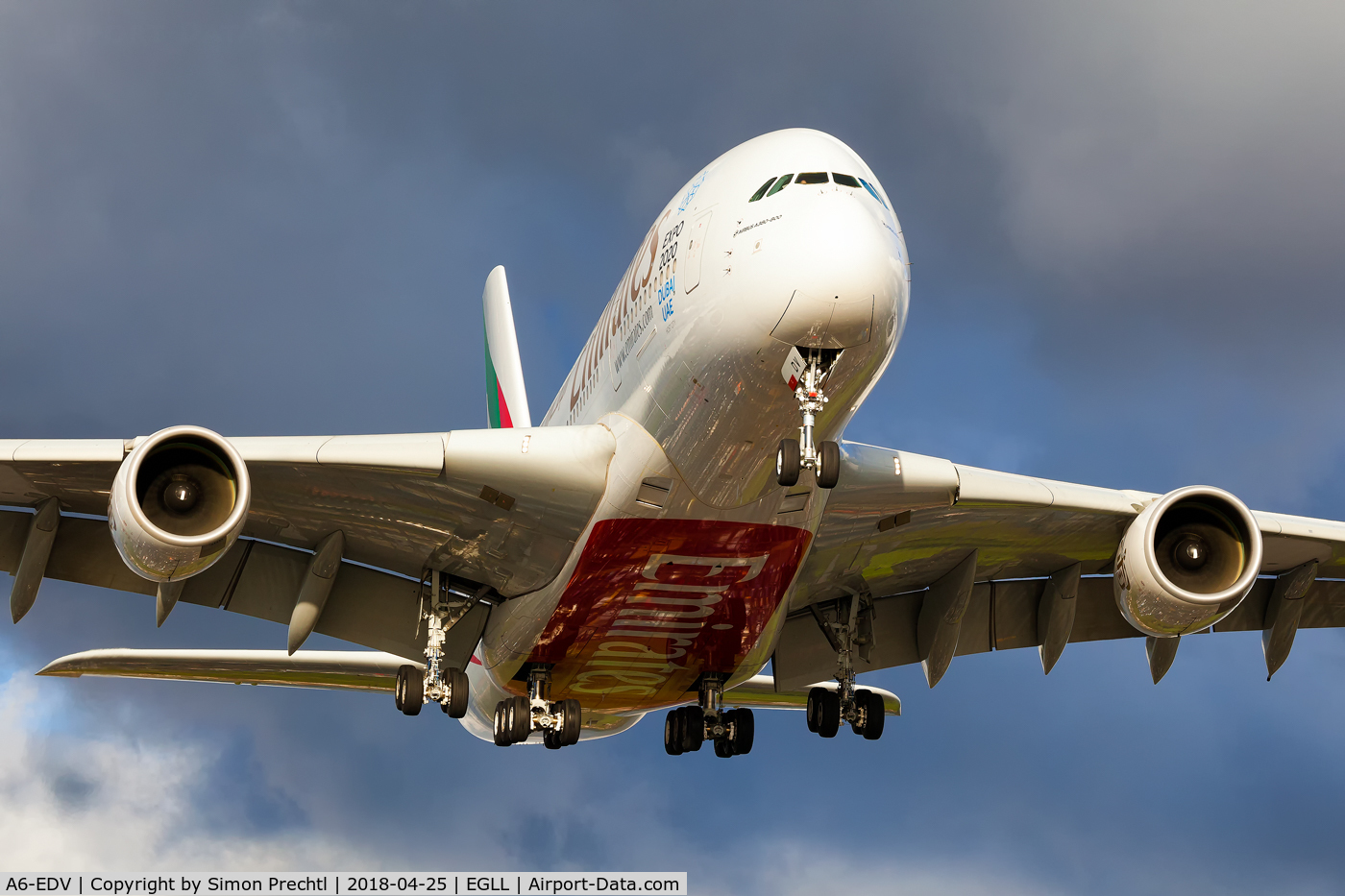 A6-EDV, 2011 Airbus A380-861 C/N 101, A6-EDV @ London-Heathrow Intl. Airport