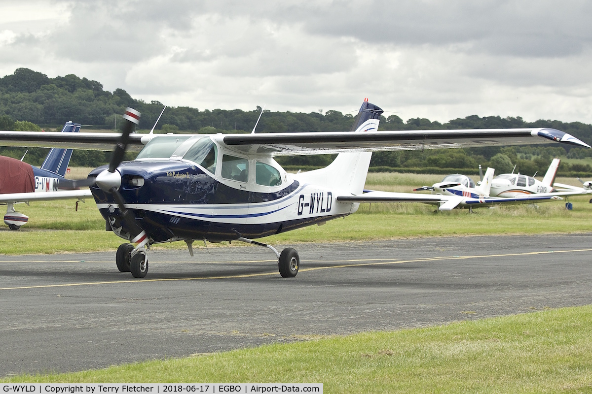G-WYLD, 1981 Cessna T210N Turbo Centurion C/N 210-64341, Participating in 2018 Project Propellor at Wolverhampton Halfpenny Green Airport