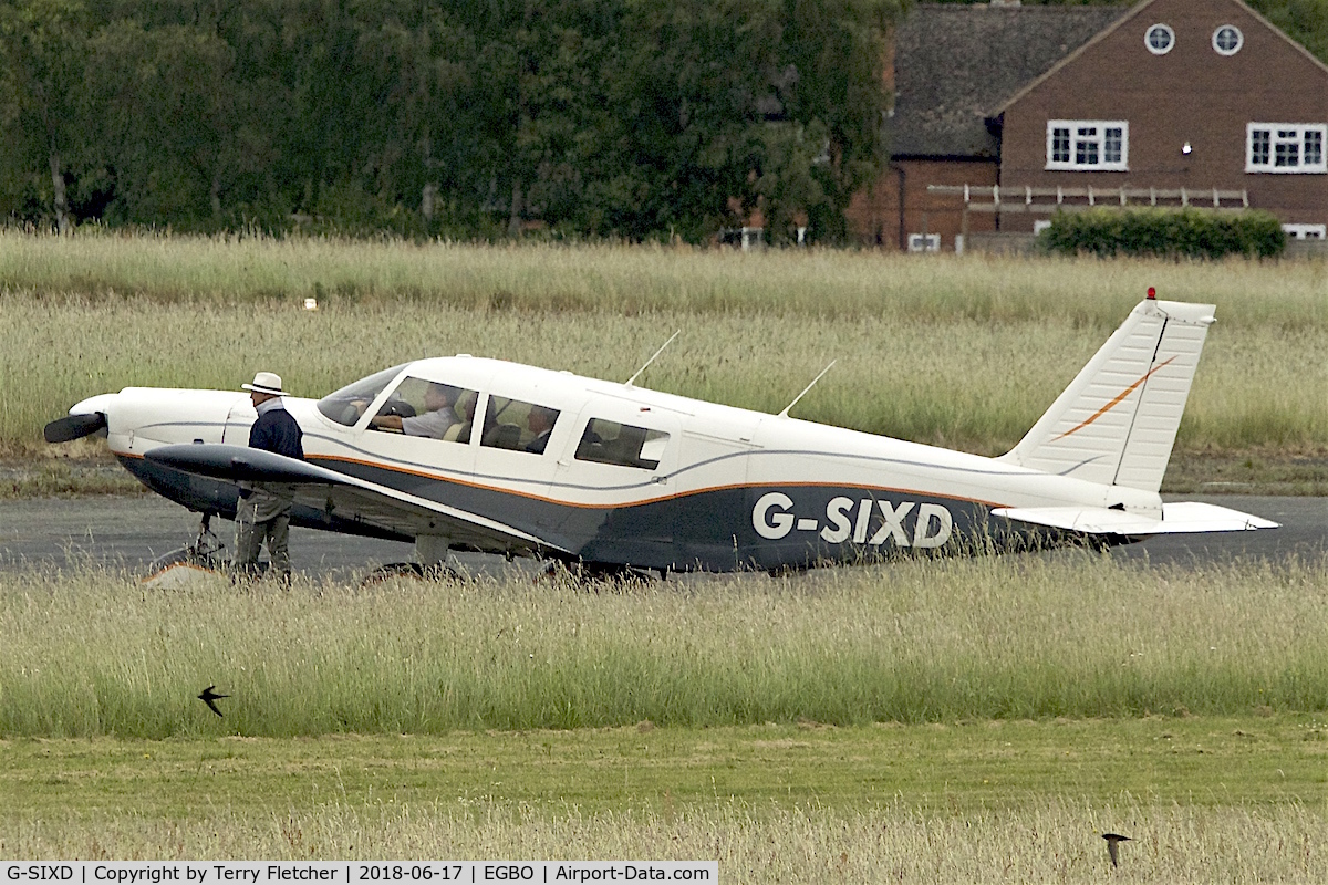 G-SIXD, 1970 Piper PA-32-300 Cherokee Six Cherokee Six C/N 32-7140007, Participating in 2018 Project Propellor at Wolverhampton Halfpenny Green Airport