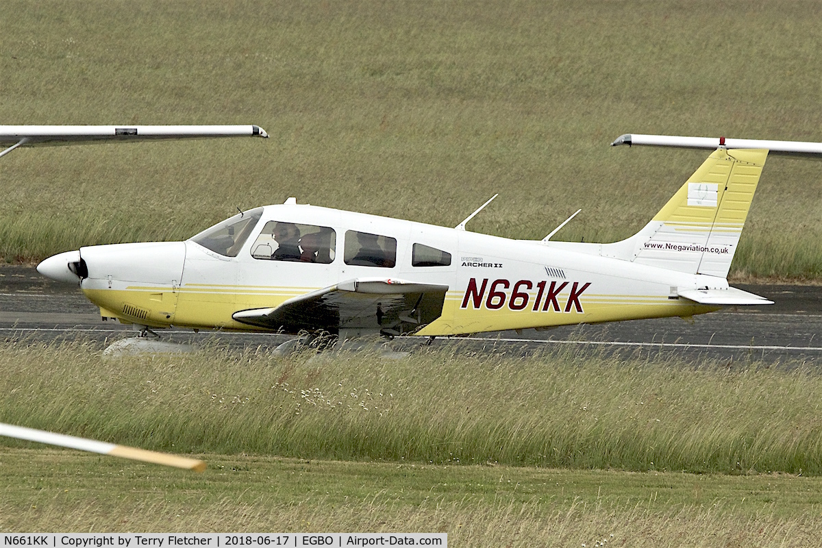 N661KK, 1987 Piper PA-28-181 Archer II C/N 2890028, Participating in 2018 Project Propellor at Wolverhampton Halfpenny Green Airport