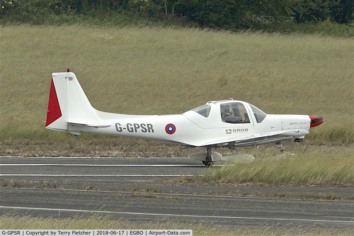 G-GPSR, 1988 Grob G-115 C/N 8024, Participating in 2018 Project Propellor at Wolverhampton Halfpenny Green Airport