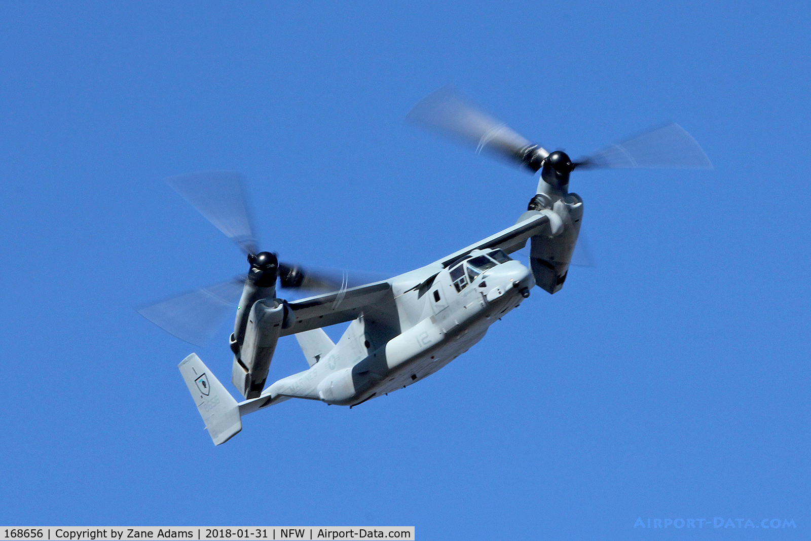 168656, Bell-Boeing MV-22B Osprey C/N Not found 168656, Departing NAS Fort Worth