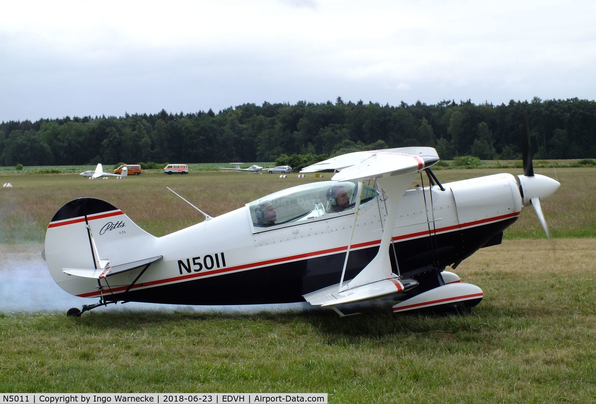N5011, Aerotek Pitts S-2A2 Special C/N 2188, Aerotec Pitts S-2A Special at the 2018 OUV-Meeting at Hodenhagen airfield
