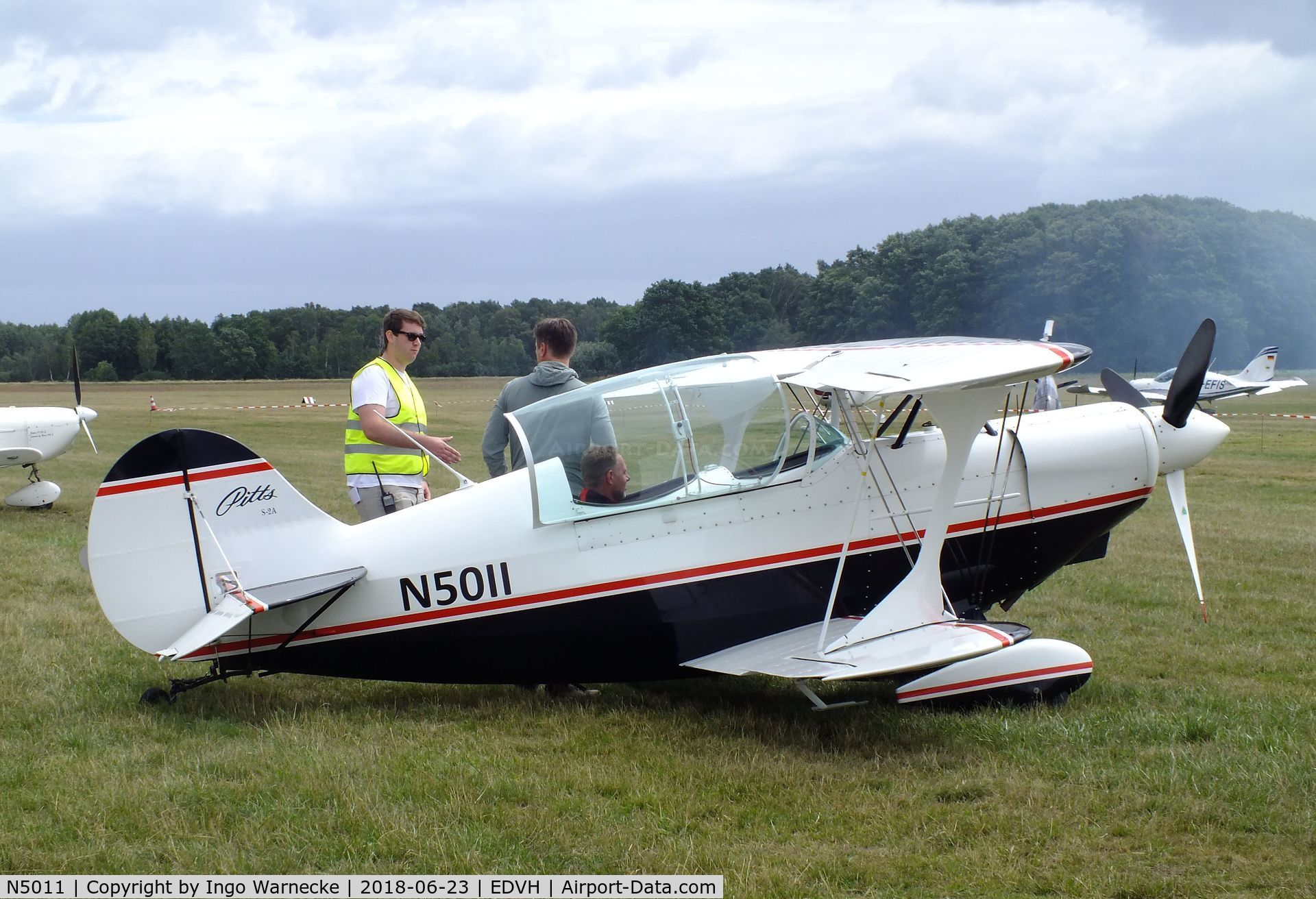 N5011, Aerotek Pitts S-2A2 Special C/N 2188, Aerotec Pitts S-2A Special at the 2018 OUV-Meeting at Hodenhagen airfield