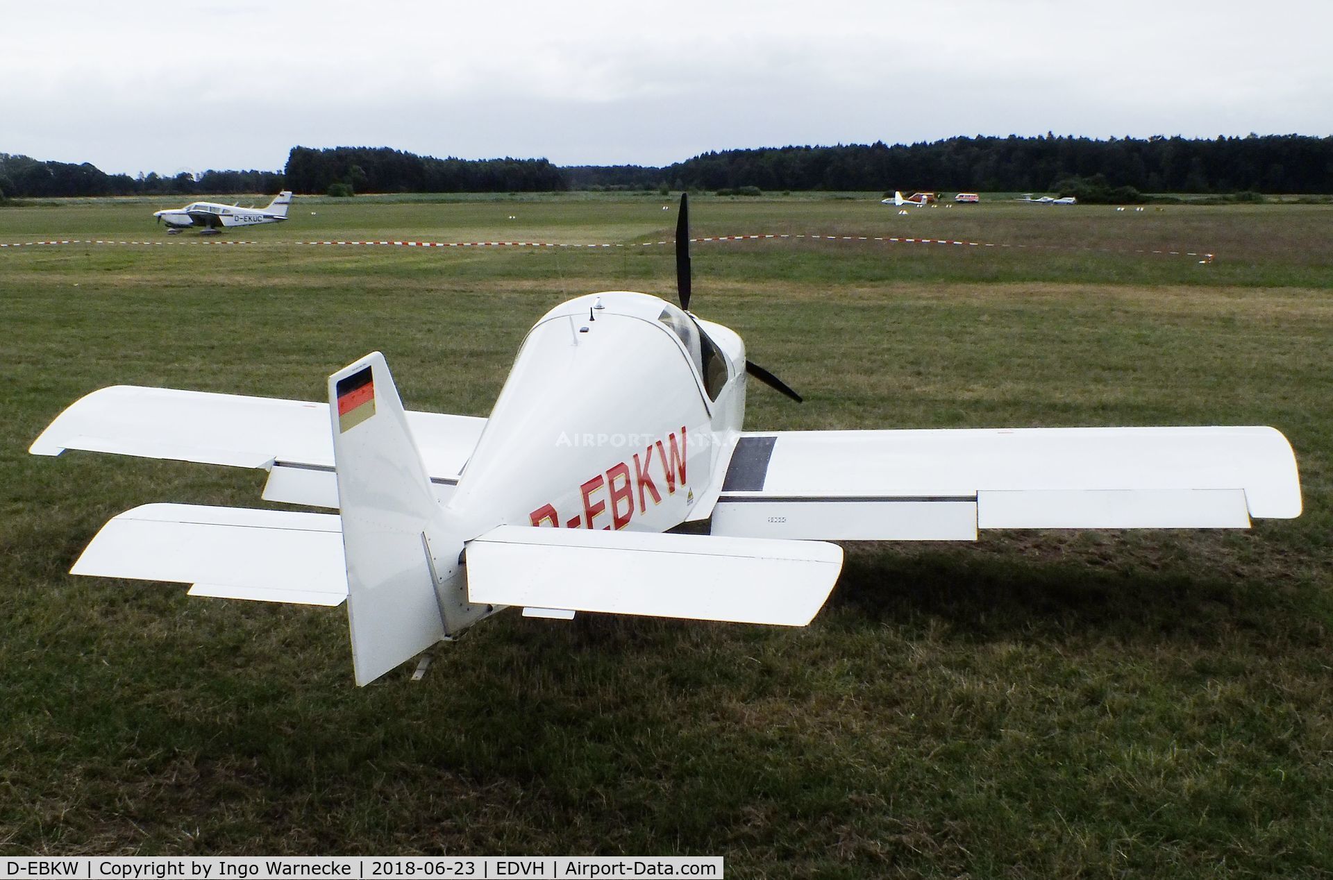 D-EBKW, Pottier P-180S C/N 155, Pottier P.180S at the 2018 OUV-Meeting at Hodenhagen airfield