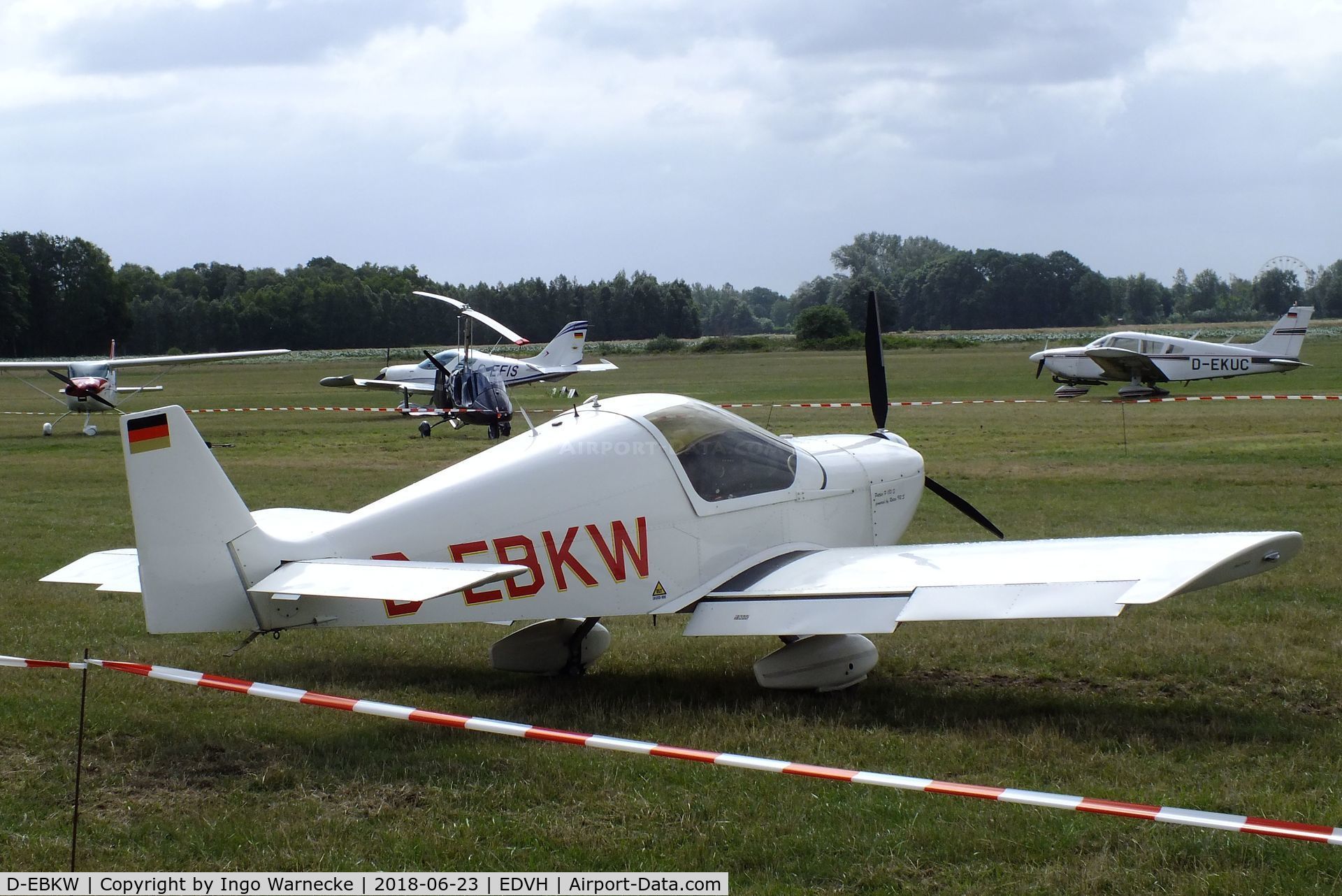 D-EBKW, Pottier P-180S C/N 155, Pottier P.180S at the 2018 OUV-Meeting at Hodenhagen airfield
