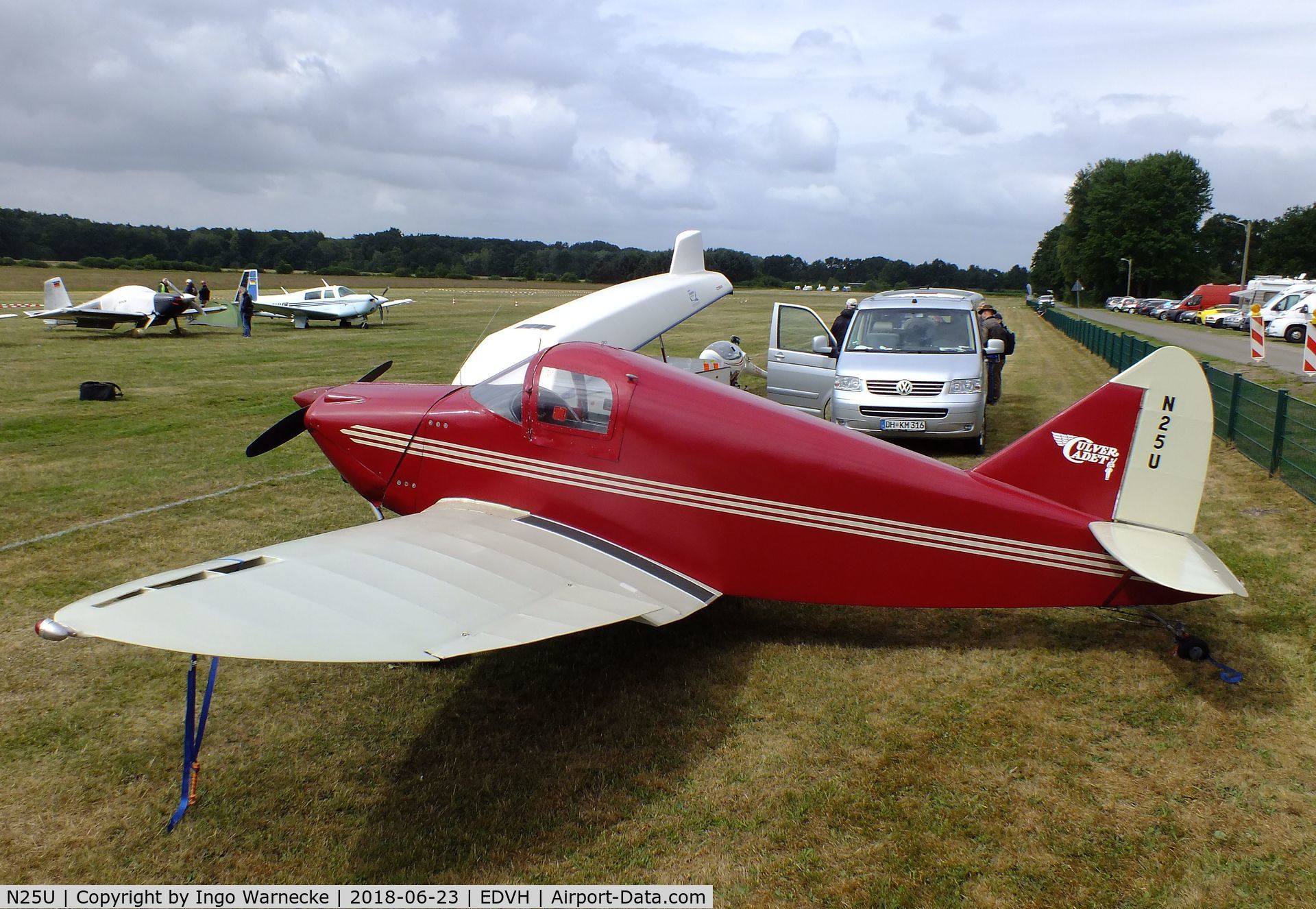 N25U, 1941 Culver LFA C/N 249, Culver Cadet LFA at the 2018 OUV-Meeting at Hodenhagen airfield