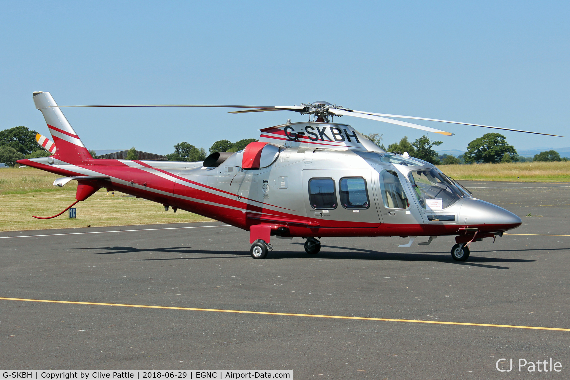 G-SKBH, 2010 Agusta AW-109SP Grand New C/N 22216, Parked at Carlisle EGNC