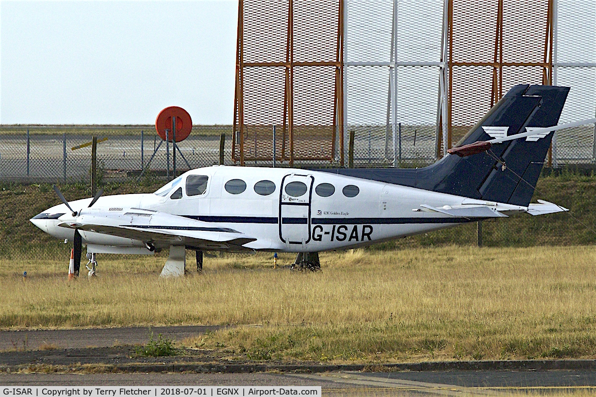 G-ISAR, 1980 Cessna 421C Golden Eagle C/N 421C-0848, at East Midlands Airport