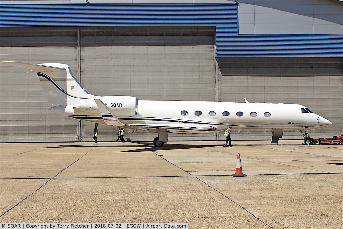 M-SQAR, 2007 Gulfstream Aerospace GV-SP (G550) C/N 5179, At London Luton