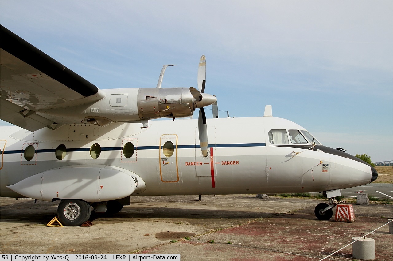 59, 1969 Nord N-262A C/N 59, Nord N-262A, Naval Aviation Museum, Rochefort-Soubise airport (LFXR)