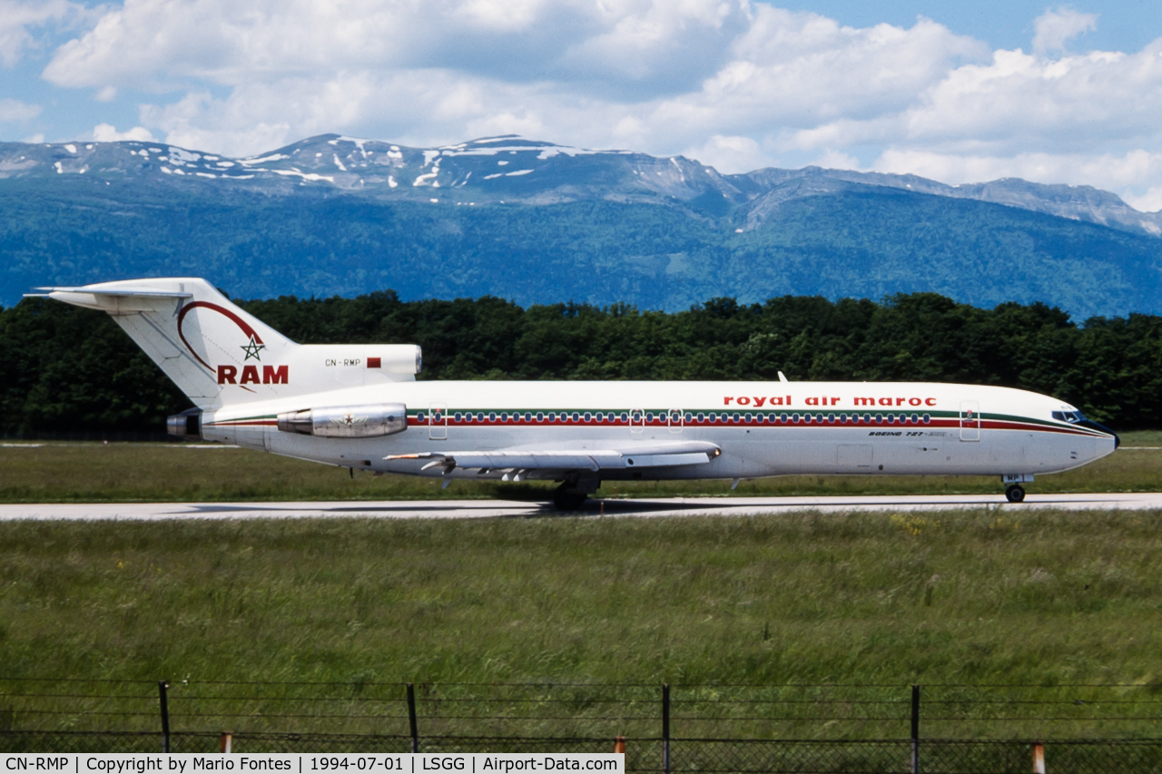 CN-RMP, 1977 Boeing 727-2B6 C/N 21298, Taxiing to holding point rwy 23