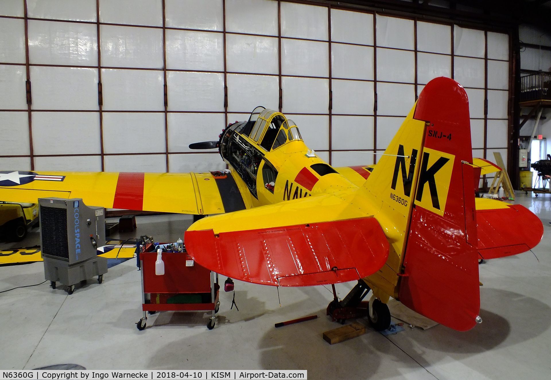 N6360G, North American SNJ-4 Texan C/N 88-13133, North American SNJ-4 Texan at the Kissimmee Air Museum, Orlando FL