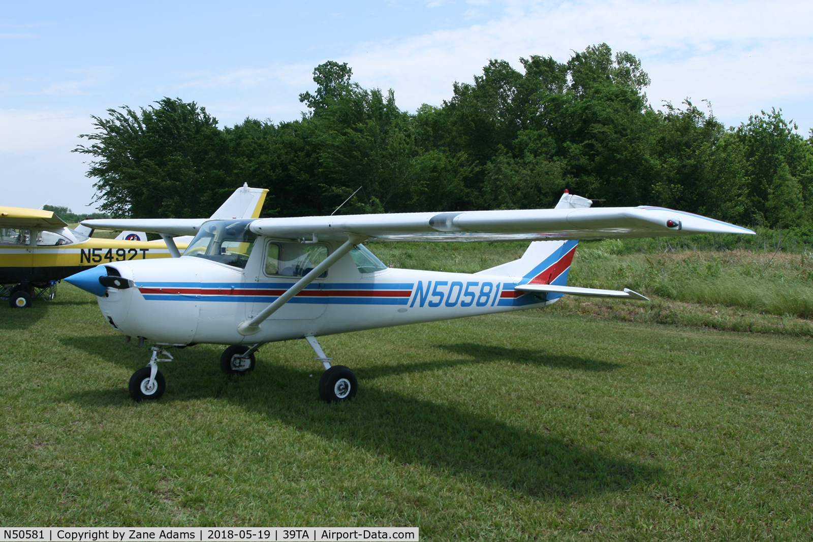 N50581, 1968 Cessna 150J C/N 15069412, At the 2018 Flying Tigers fly-in - Paris, TX