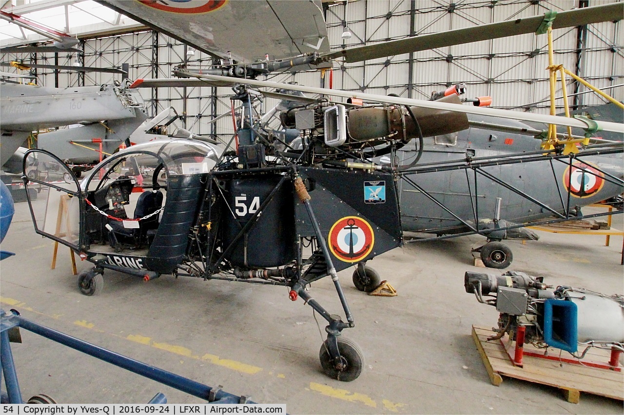 54, Sud SE-3130 Alouette II C/N 1054, Sud SE-3130 Alouette II, Rochefort-Soubise airport (LFXR)