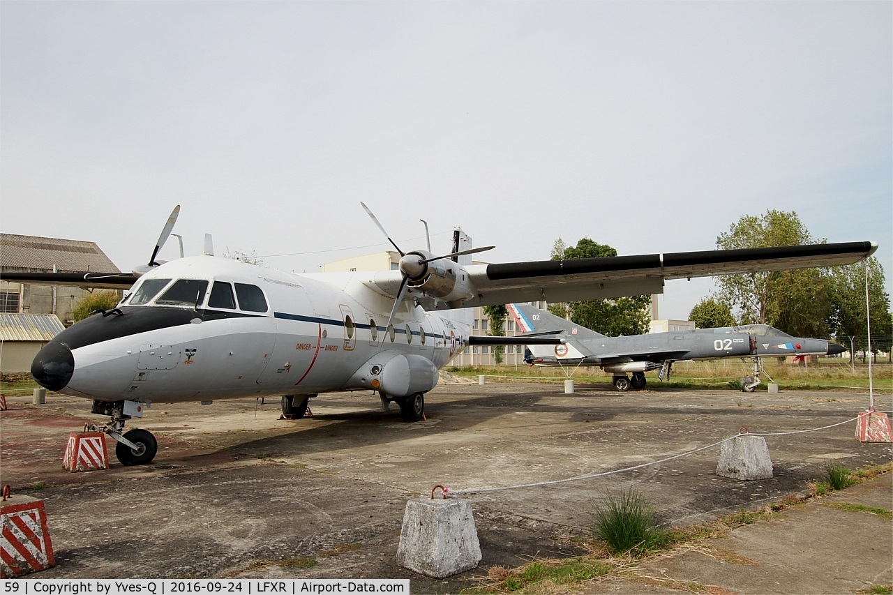 59, 1969 Nord N-262A C/N 59, Nord N-262A, Naval Aviation Museum, Rochefort-Soubise airport (LFXR)