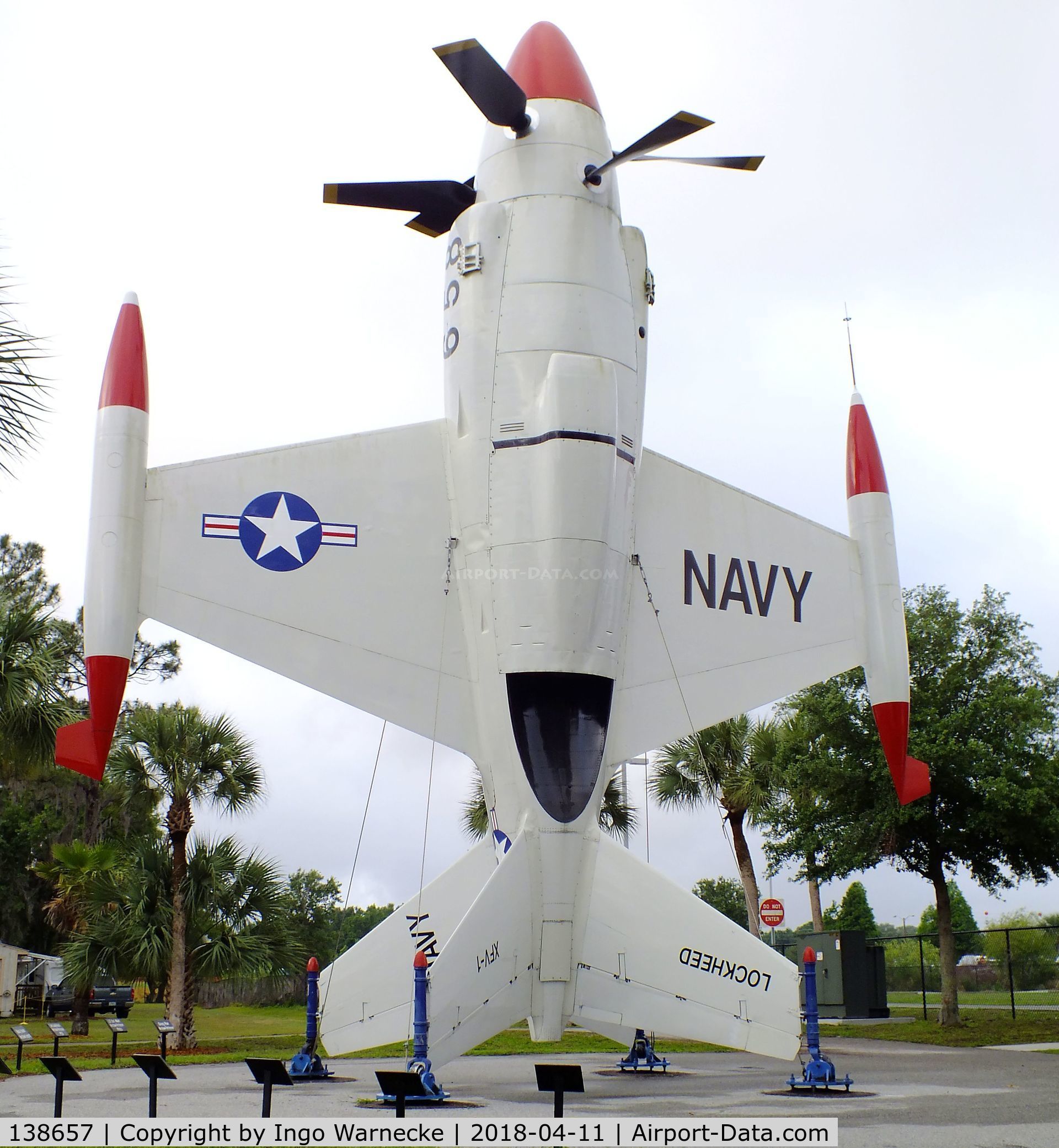 138657, Lockheed XFV-1 C/N 081-1001, Lockheed XFV-1 'Salmon' outside the Florida Air Museum (ex ISAM) during 2018 Sun 'n Fun, Lakeland FL
