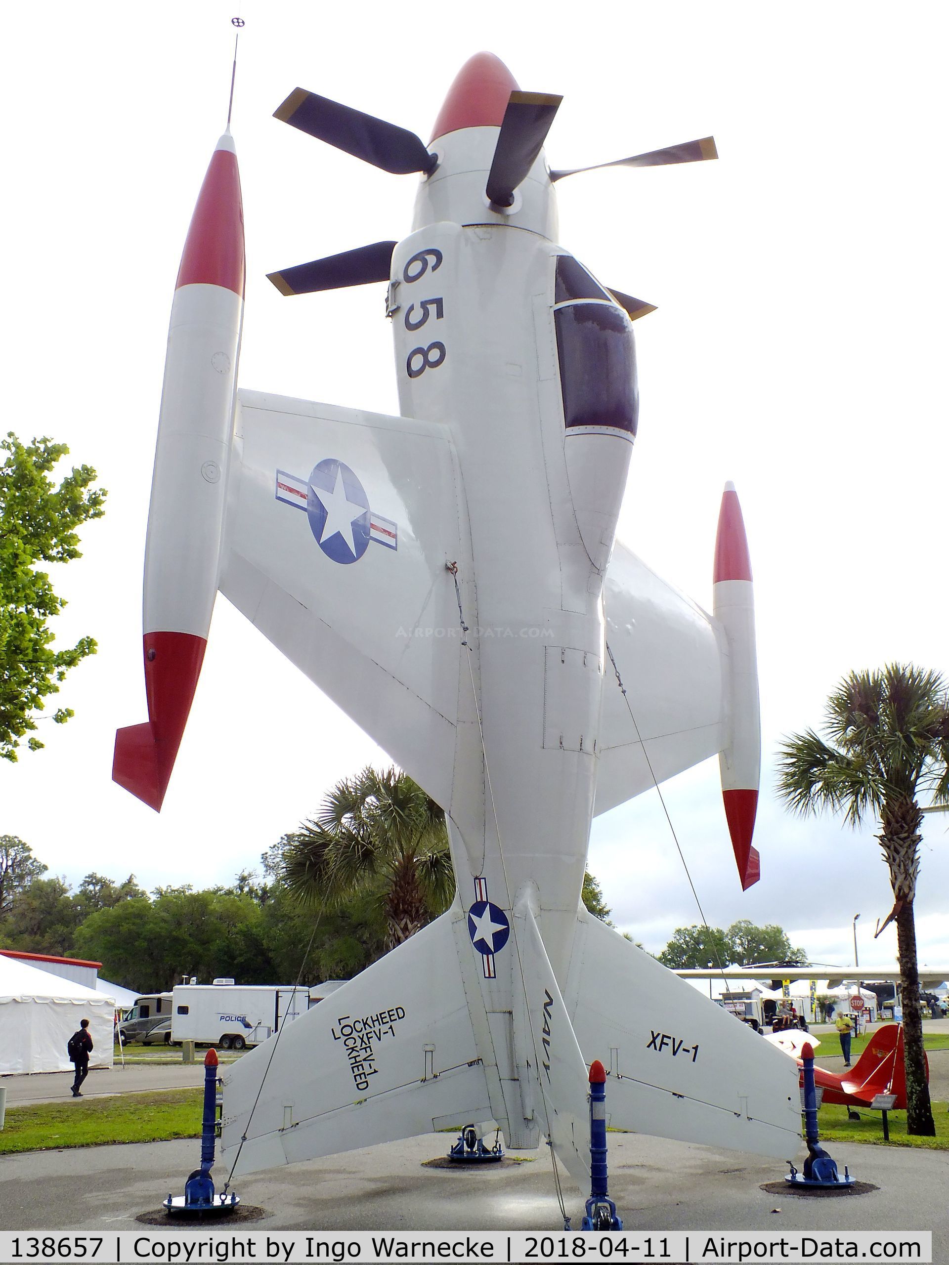 138657, Lockheed XFV-1 C/N 081-1001, Lockheed XFV-1 'Salmon' outside the Florida Air Museum (ex ISAM) during 2018 Sun 'n Fun, Lakeland FL