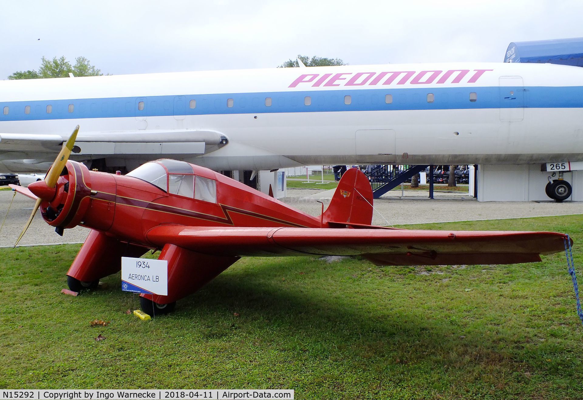 N15292, 1940 Aeronca LB C/N 2000, Aeronca LB outside the Florida Air Museum (ex ISAM) during 2018 Sun 'n Fun, Lakeland FL