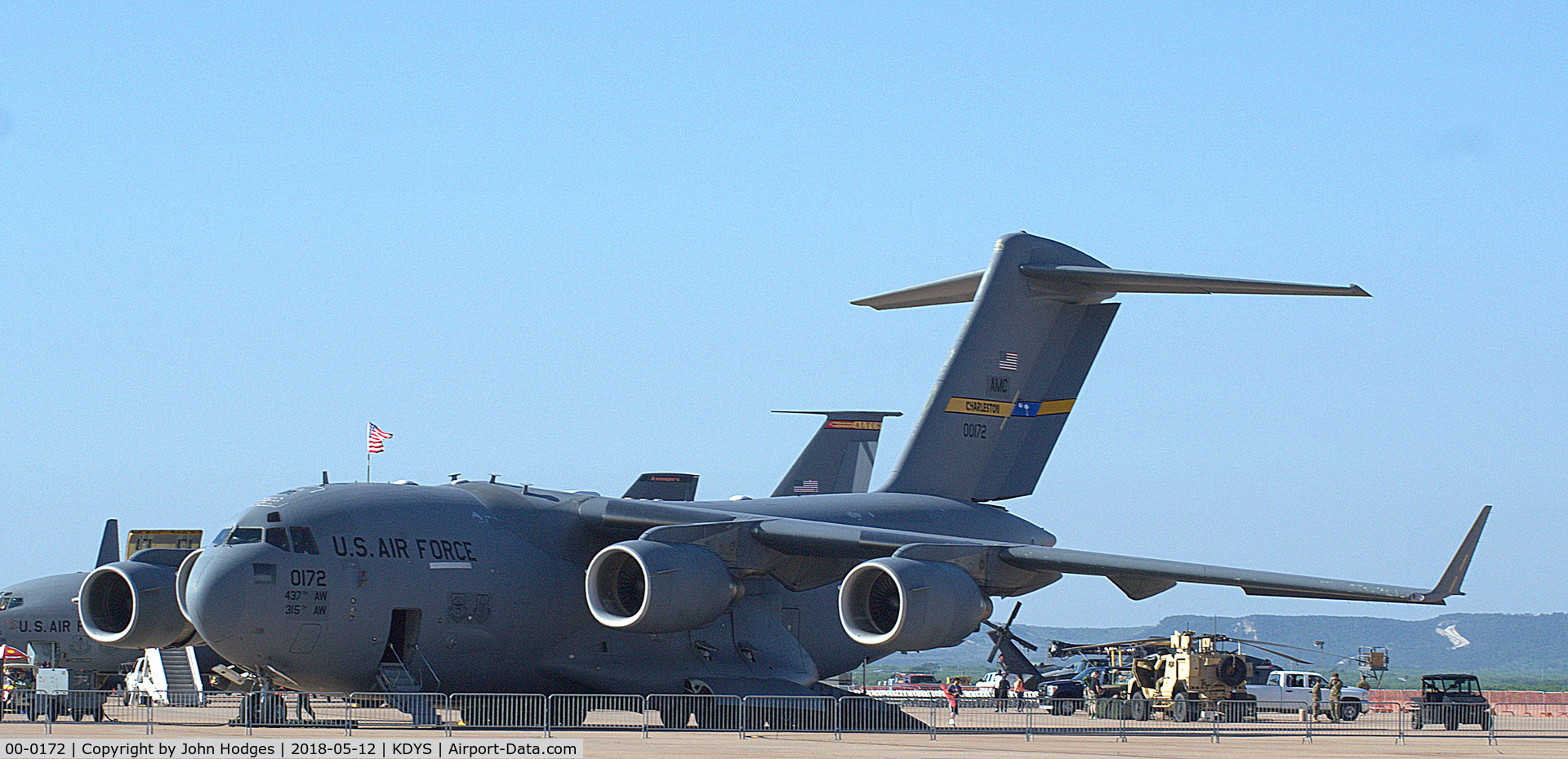 00-0172, 2001 Boeing C-17A Globemaster III C/N P-72, At Dyess on static display