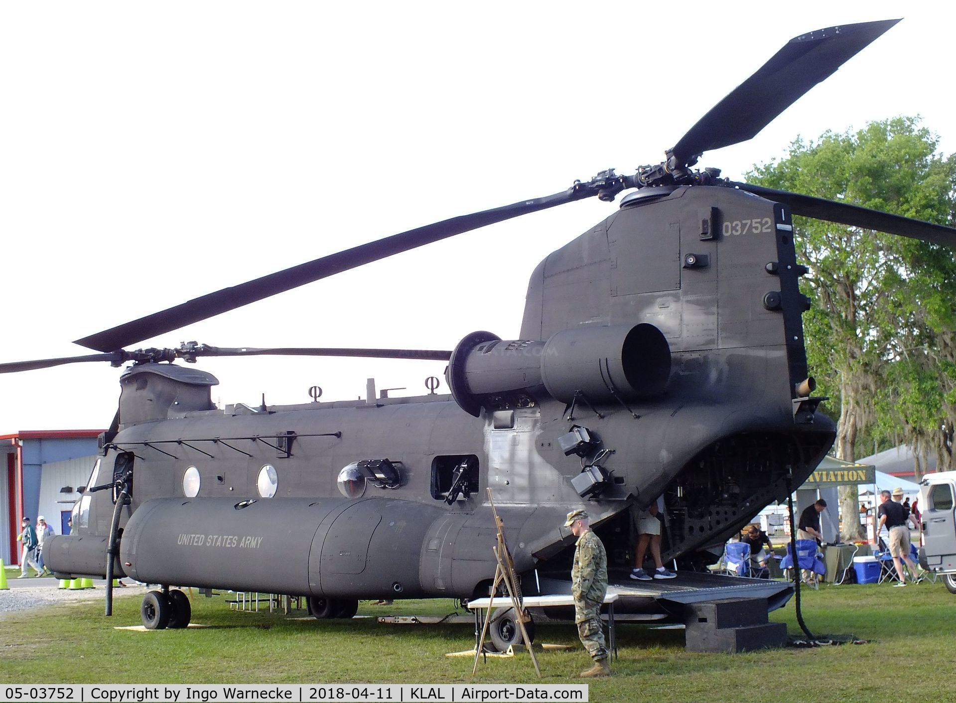 05-03752, 1981 Boeing MH-47G Chinook C/N M.3752, Boeing MH-47G Chinook of the US Army at 2018 Sun 'n Fun, Lakeland FL