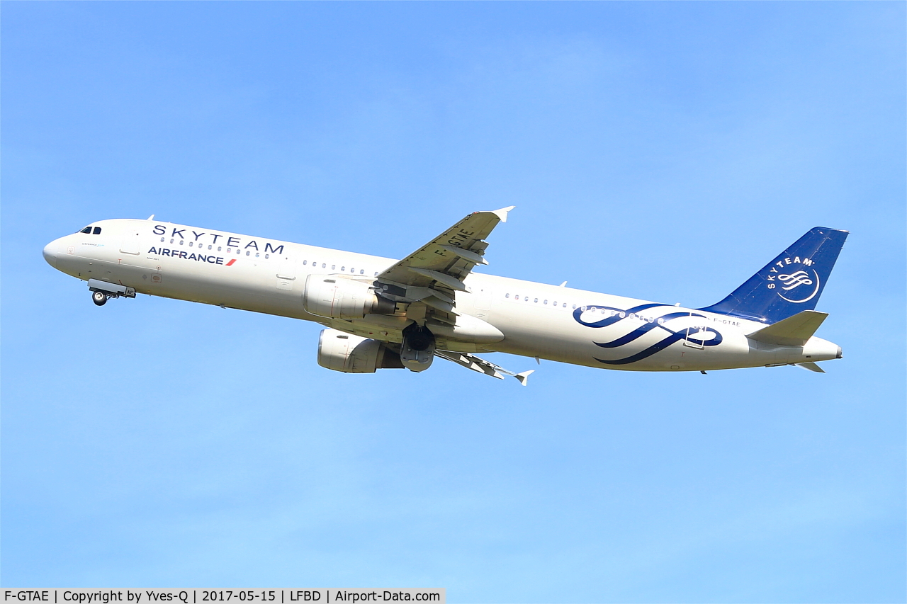 F-GTAE, 1998 Airbus A321-211 C/N 0796, Airbus A321-211, Take off rwy 23, Bordeaux-Mérignac airport (LFBD-BOD)