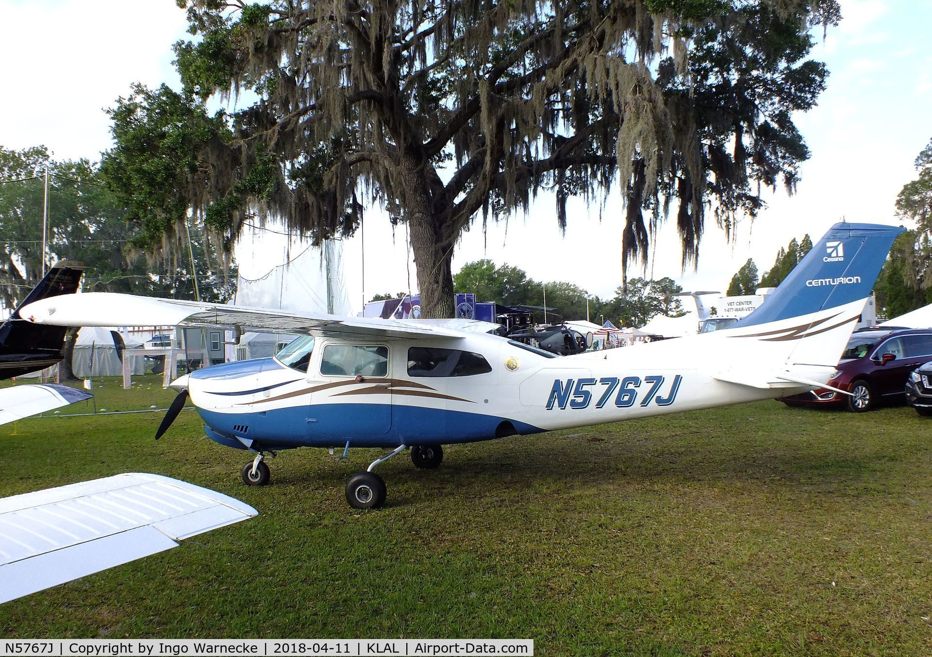 N5767J, 1971 Cessna 210K Centurion C/N 21059467, Cessna 210K Centurion at 2018 Sun 'n Fun, Lakeland FL