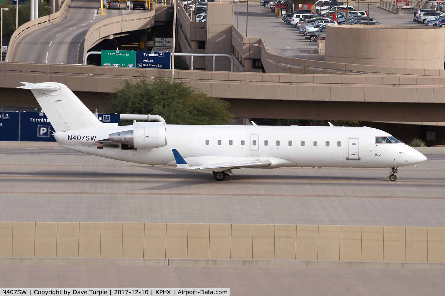N407SW, 1994 Canadair CRJ-200LR (CL-600-2B19) C/N 7034, Flown by Mesa Airlines.