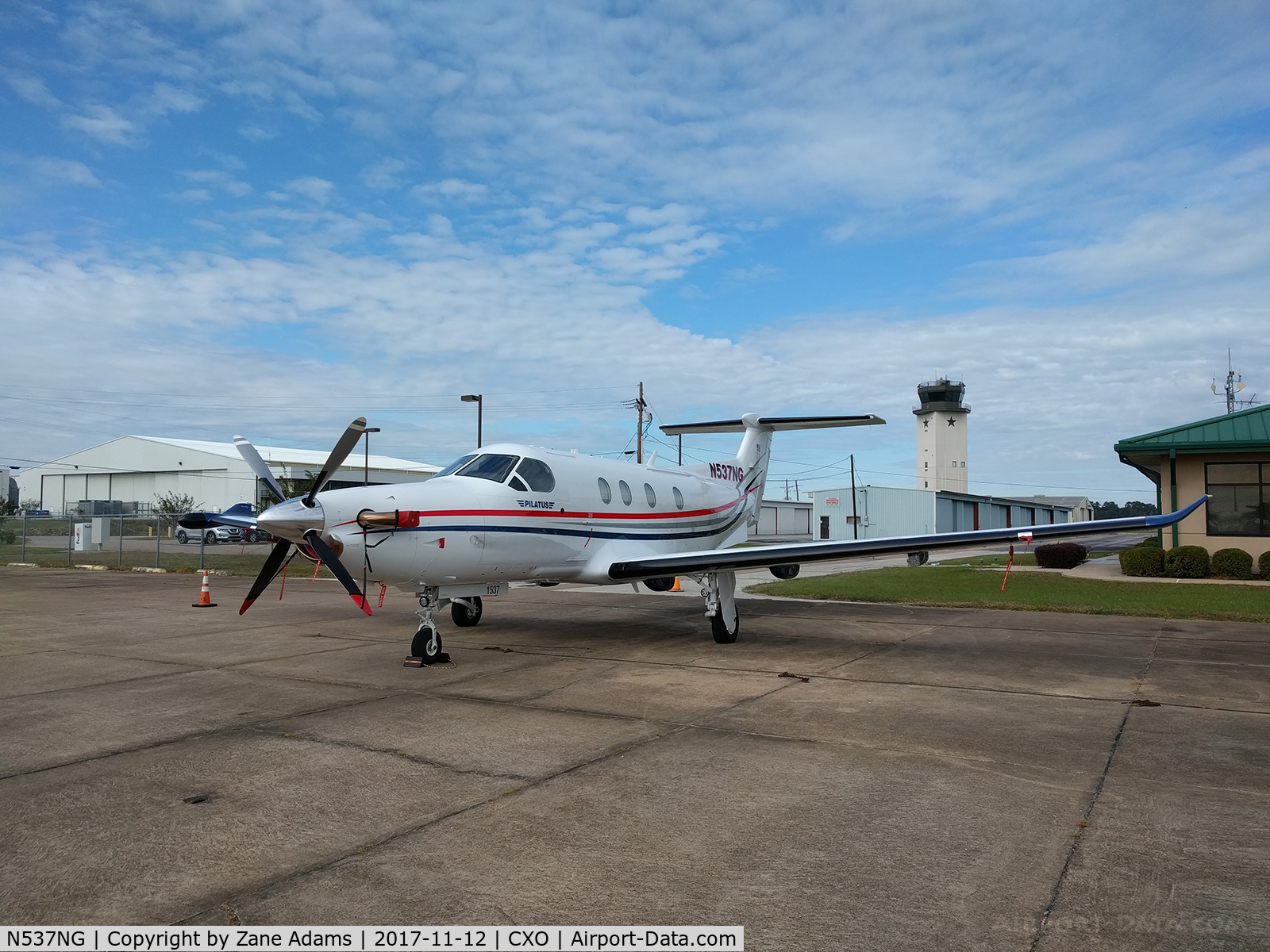N537NG, 2015 Pilatus PC-12/47E C/N 1537, At Conroe, Texas