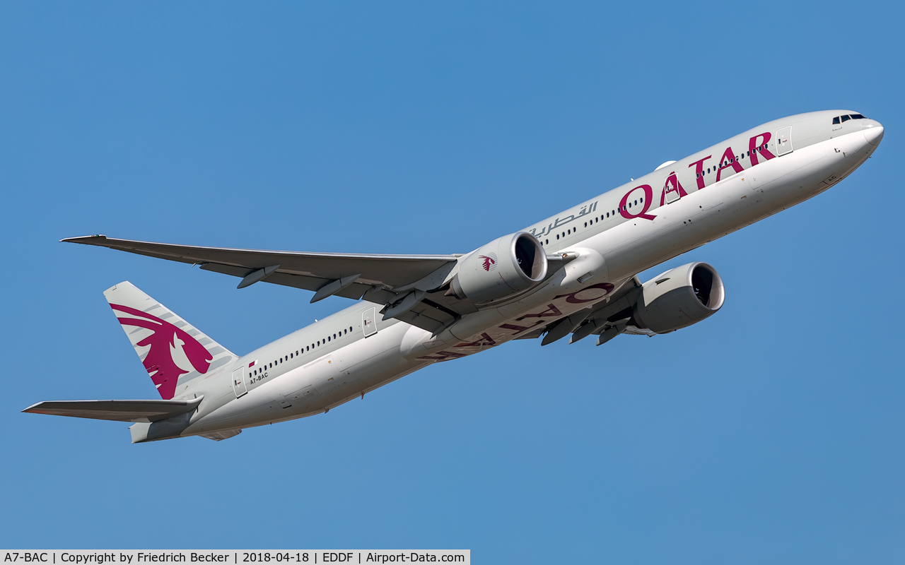 A7-BAC, 2008 Boeing 777-3DZ/ER C/N 36010/731, departure via RW07C