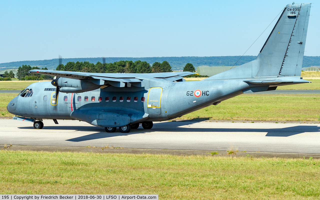 195, 2010 CASA CN-235-300M C/N C195, taxying to the active during the Meeting Aerienne BA133 Nancy Ochey