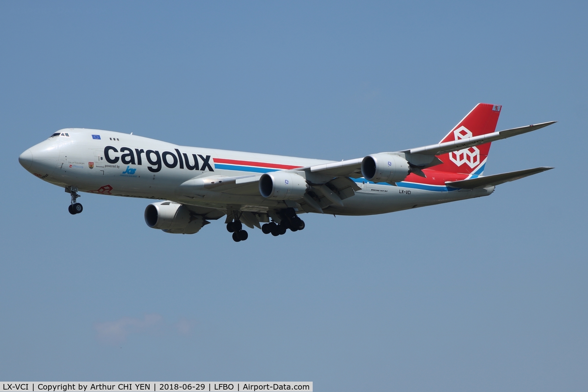 LX-VCI, 2013 Boeing 747-8R7F C/N 35822, Cargolux from JFK.