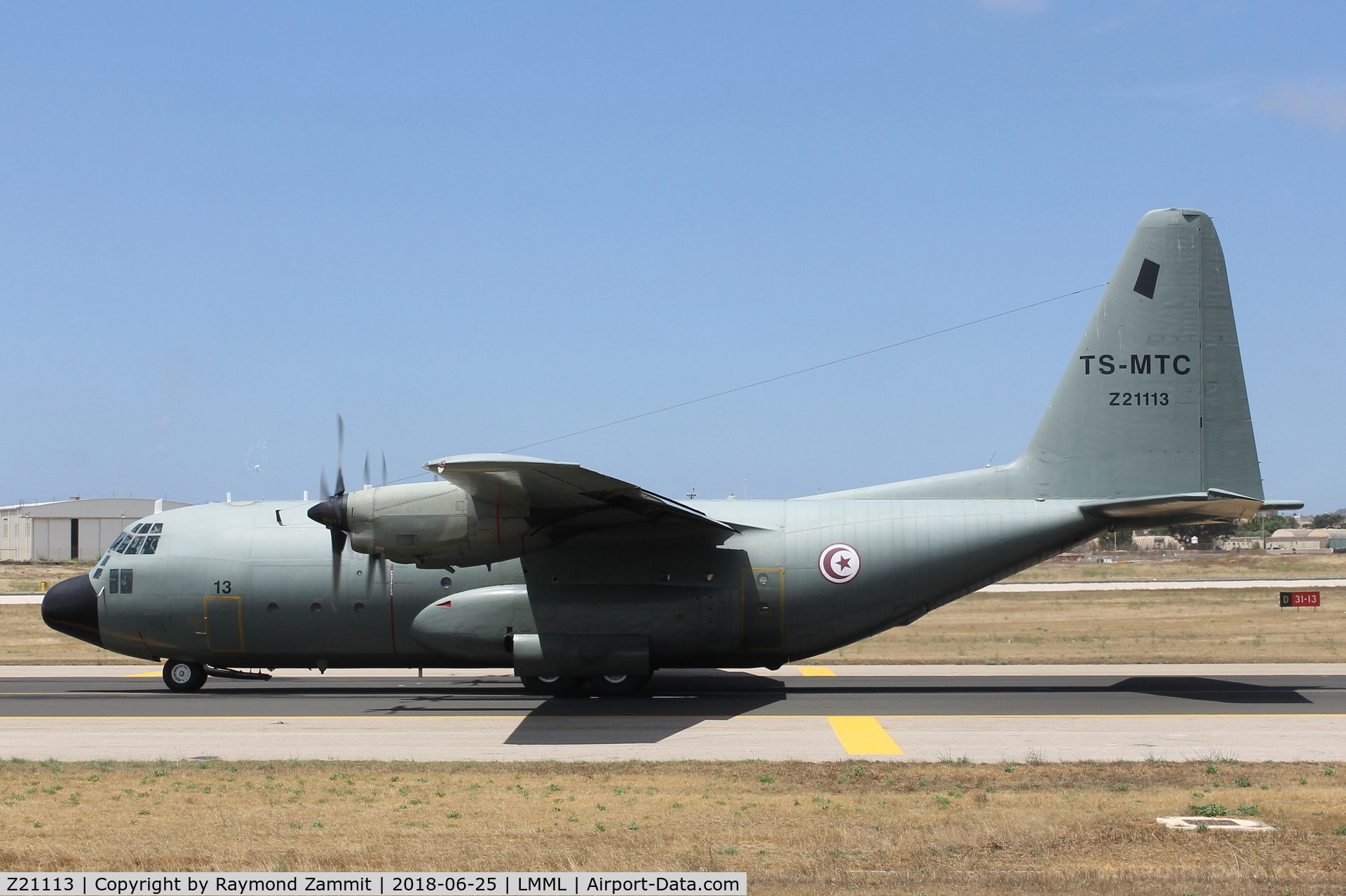 Z21113, Lockheed C-130B Hercules C/N 182-3625, Lockheed C-130B Hercules Z21113 TC-MTC Tunisian Air Force