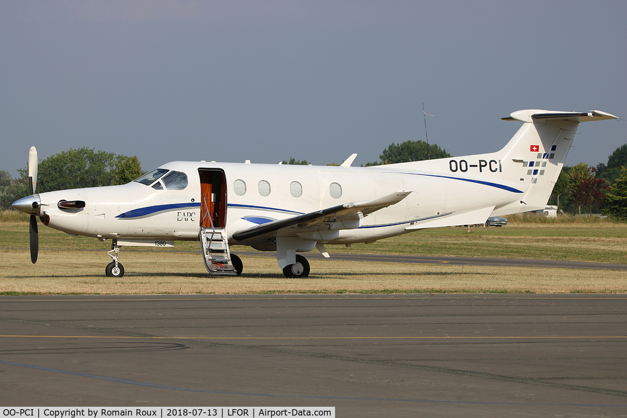 OO-PCI, 2012 Pilatus PC-12/47E C/N 1380, Parked
