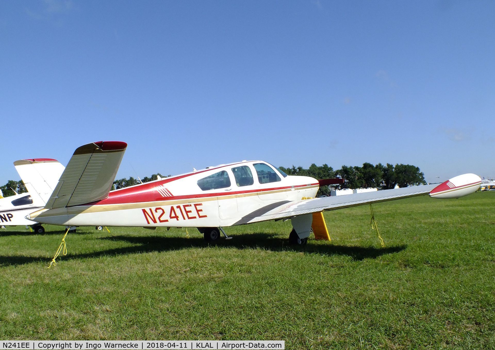 N241EE, 1951 Beech C35 Bonanza C/N D-3072, Beechcraft C35 Bonanza at 2018 Sun 'n Fun, Lakeland FL