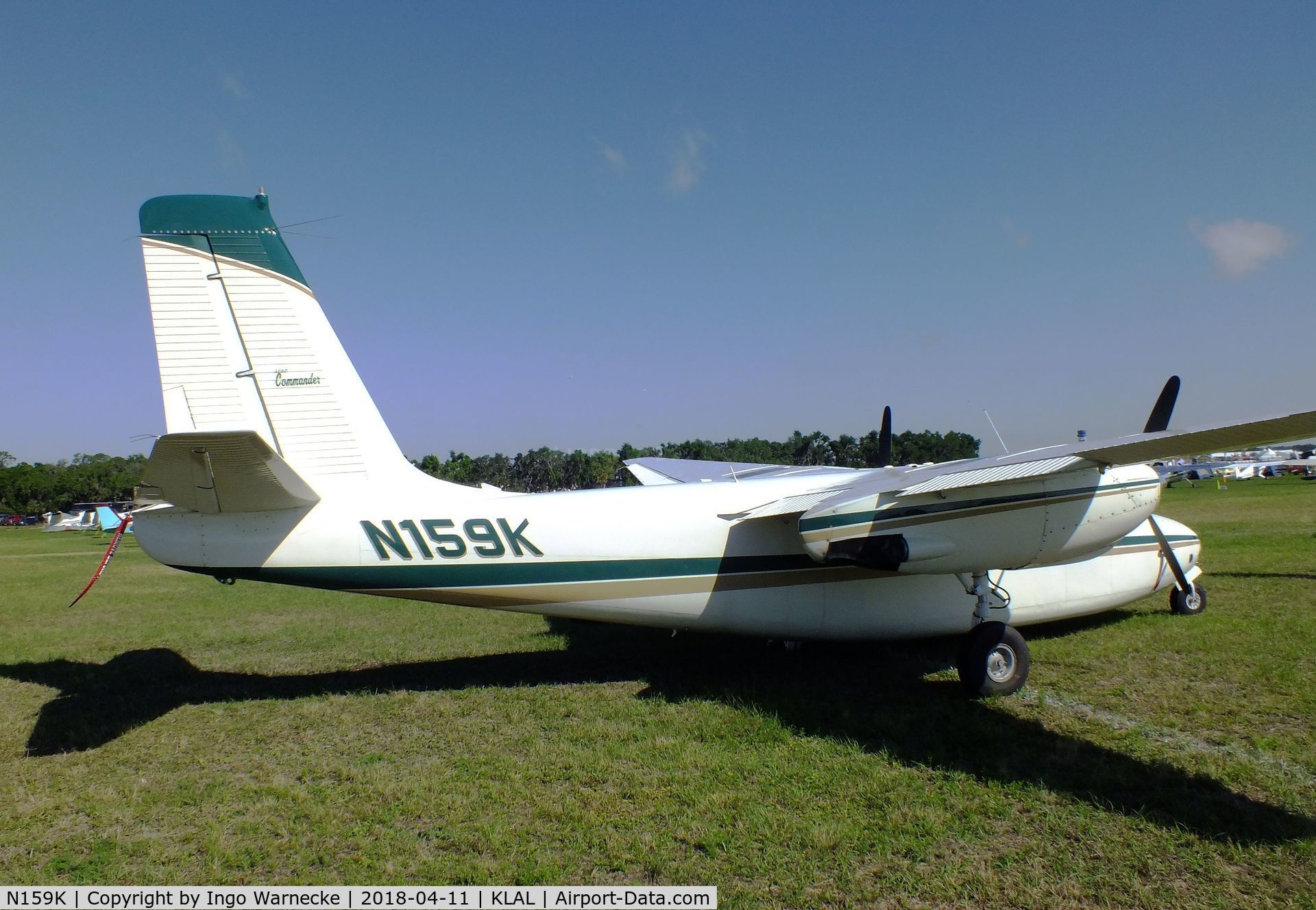 N159K, 1959 Aero Commander 500 C/N 751, Aero Commander 500 at 2018 Sun 'n Fun, Lakeland FL