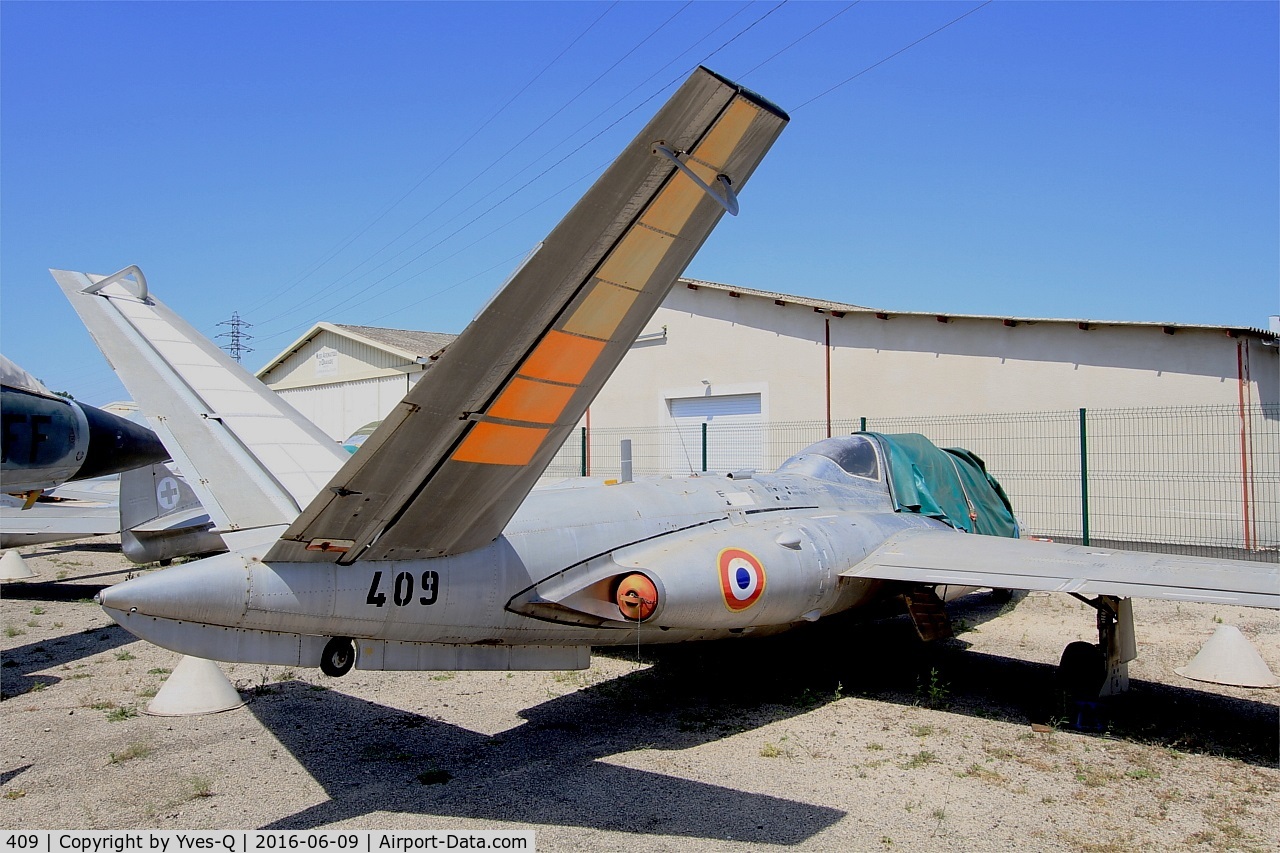 409, Fouga CM-170R Magister C/N 409, Fouga CM-170R Magister, Les Amis de la 5ème Escadre Museum, Orange