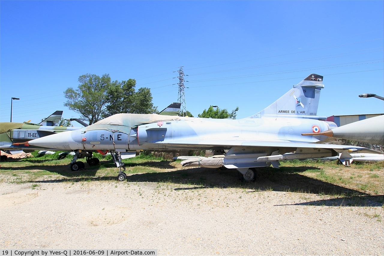 19, Dassault Mirage 2000 C C/N 50, Dassault Mirage 2000 C, preserved at Les Amis de la 5ème Escadre Museum, Orange