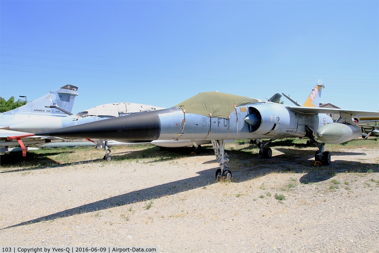 103, Dassault Mirage F.1C C/N 103, Dassault Mirage F.1C, preserved at les amis de la 5ème escadre Museum, Orange