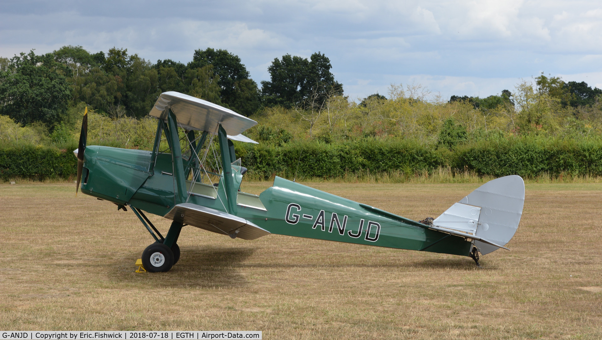 G-ANJD, 1941 De Havilland DH-82A Tiger Moth II C/N 84652, x. G-ANJD at The Shuttleworth Collection July, 2018