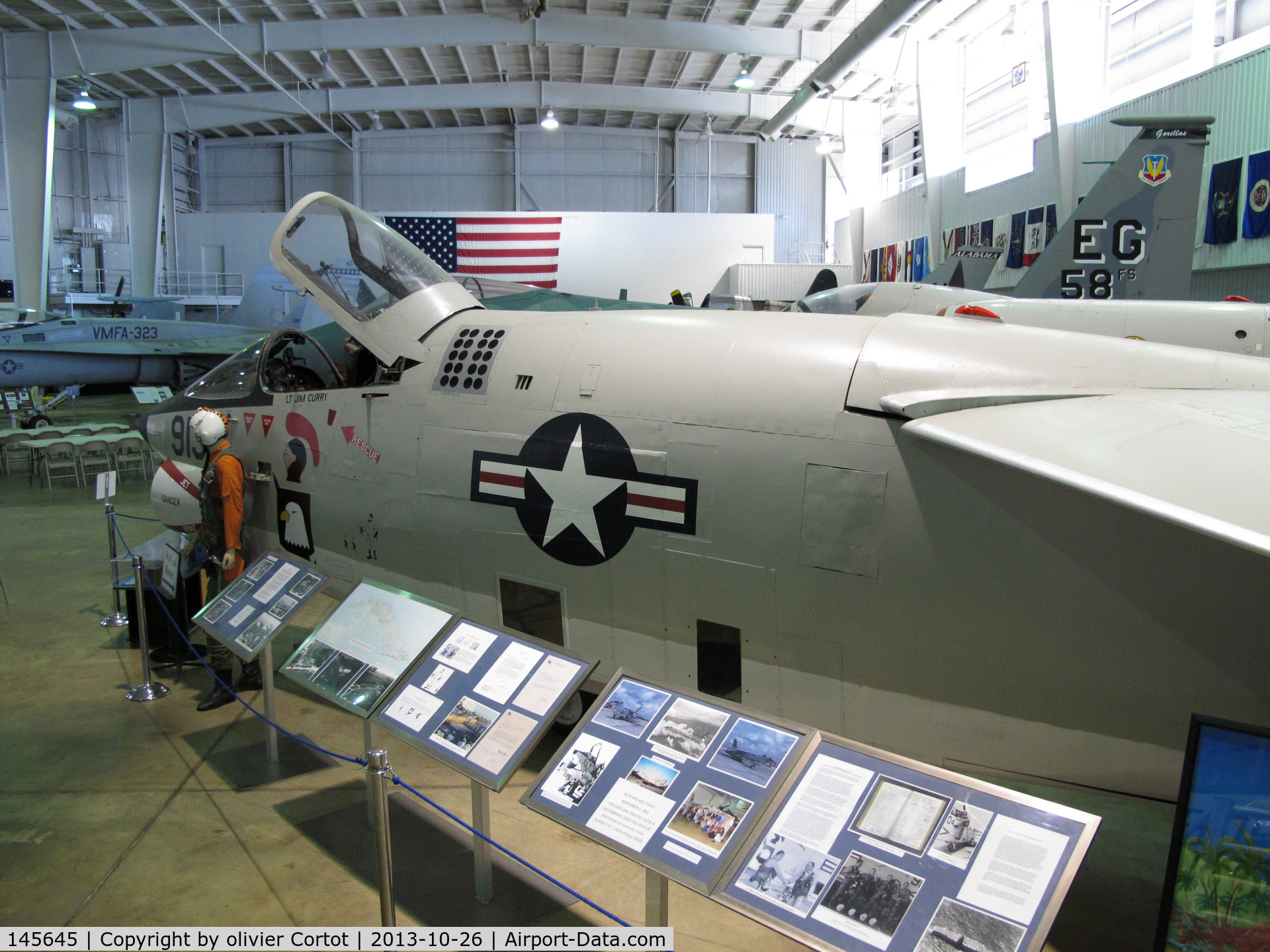 145645, Vought RF-8G Crusader C/N 519, RF-8 in Alabama