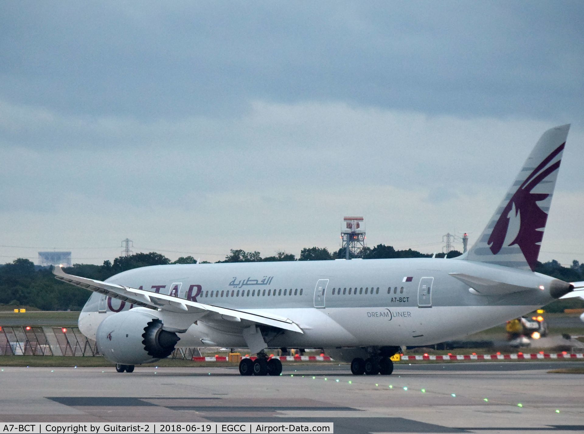 A7-BCT, 2015 Boeing 787-8 Dreamliner Dreamliner C/N 38338, At Manchester