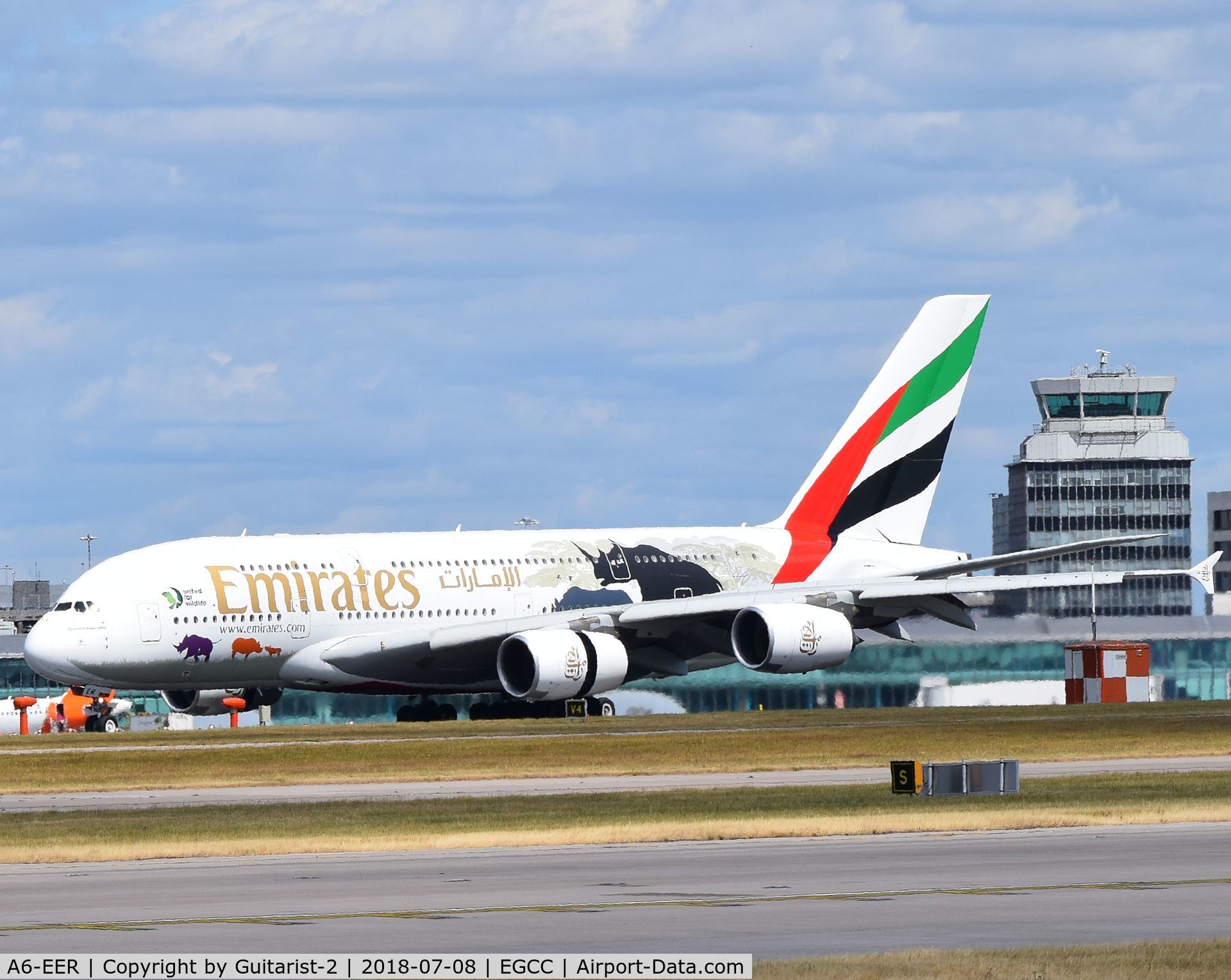 A6-EER, 2013 Airbus A380-861 C/N 139, At Manchester