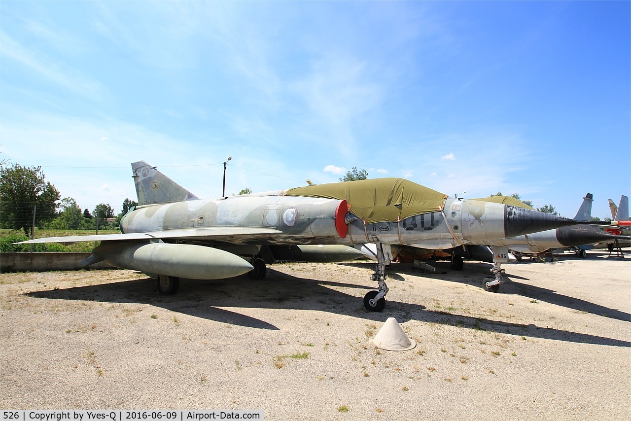526, Dassault Mirage IIIE C/N 526, Dassault Mirage IIIE, Les Amis de la 5ème Escadre Museum, Orange