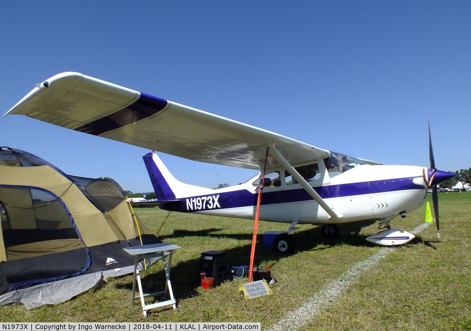 N1973X, 1965 Cessna 182H Skylane C/N 18256073, Cessna 182H Skylane at 2018 Sun 'n Fun, Lakeland FL