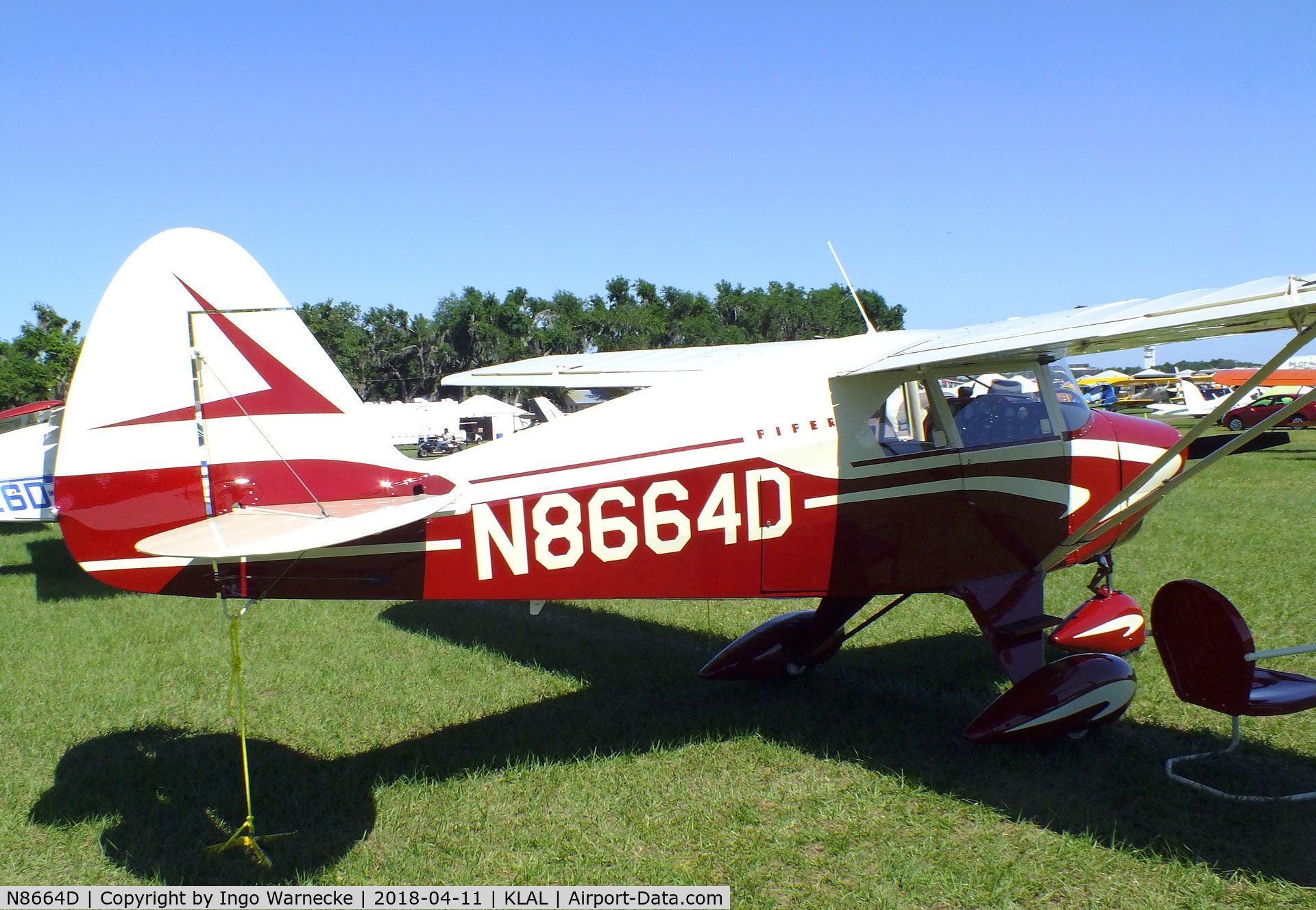 N8664D, 1958 Piper PA-22-160 Tri Pacer C/N 22-5872, Piper PA-22-160 Tri-Pacer at 2018 Sun 'n Fun, Lakeland FL