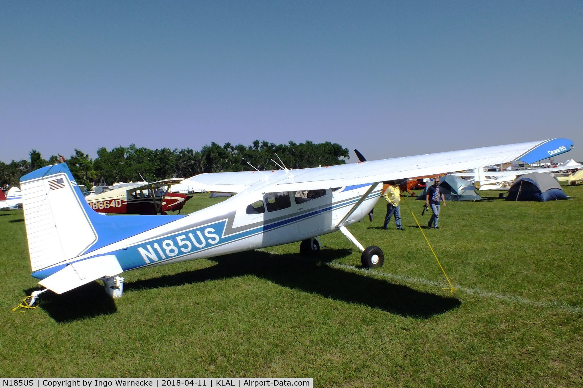 N185US, 1977 Cessna A185F Skywagon 185 C/N 18503419, Cessna A185F Skywagon at 2018 Sun 'n Fun, Lakeland FL