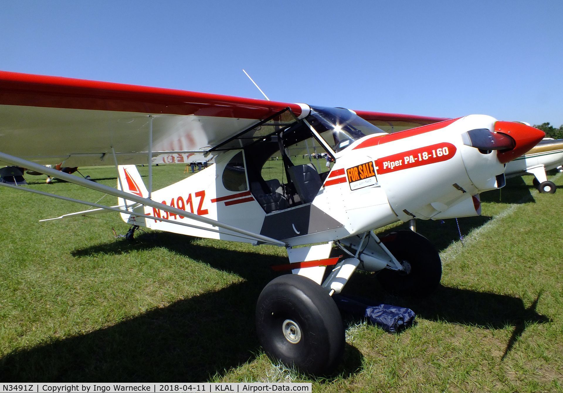 N3491Z, 1960 Piper PA-18-150 Super Cub C/N 18-7331, Piper PA-18-150 Super Cub at 2018 Sun 'n Fun, Lakeland FL