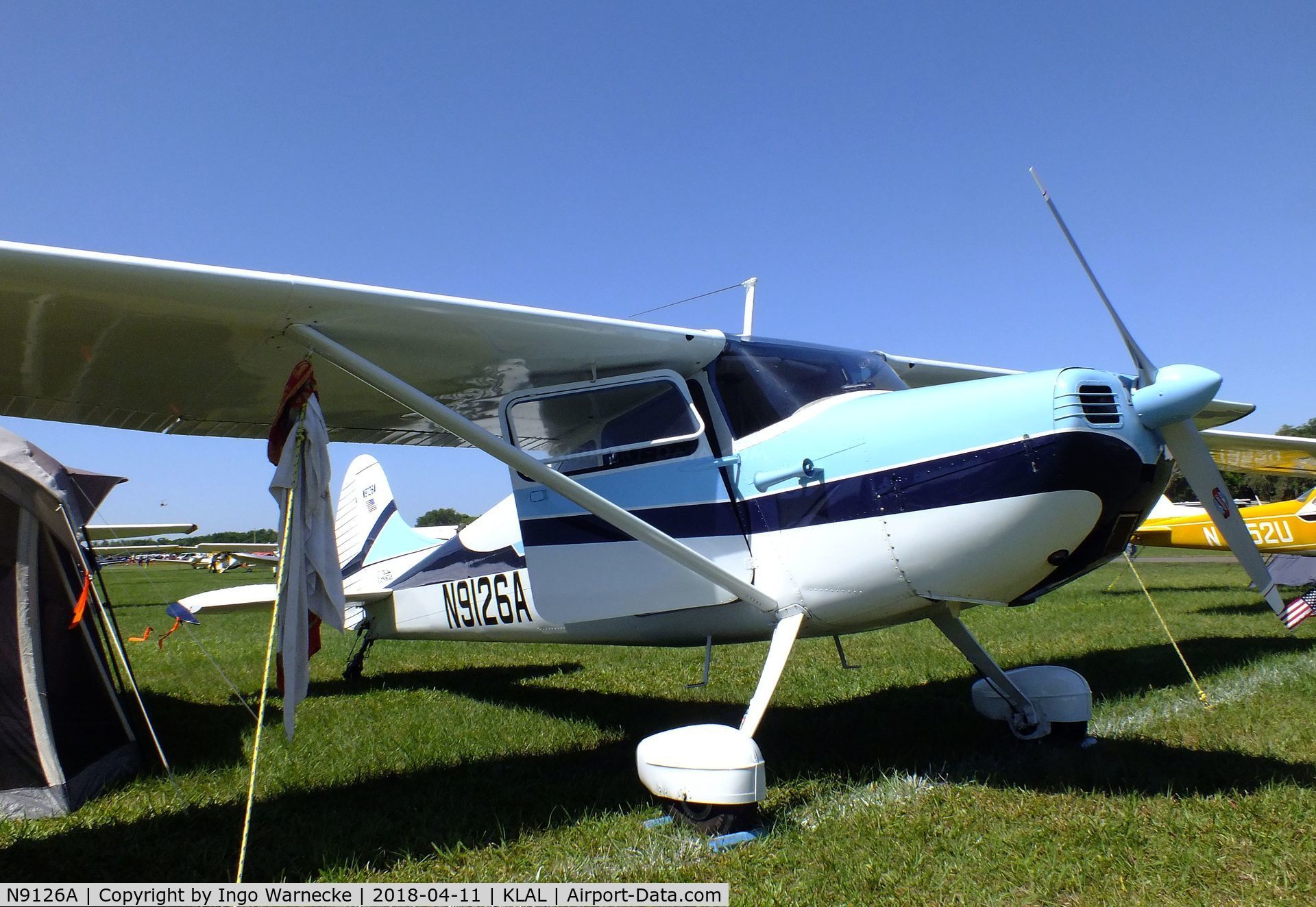 N9126A, 1950 Cessna 170A C/N 19417, Cessna 170A at 2018 Sun 'n Fun, Lakeland FL